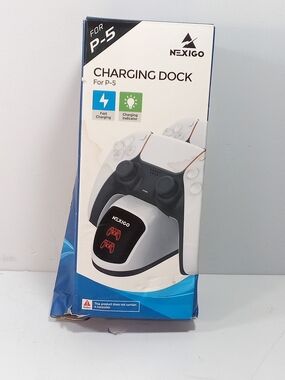 Nexigo P-5 PS5 Controller Charging Dock, Fast Charging, Indicator, USB, W/B(Z-13
